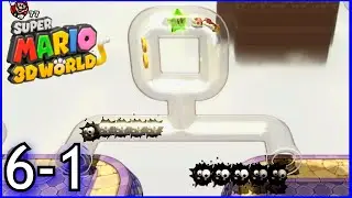 Super Mario 3D World 6-1 - Clear Pipe Cruise (World 6 Walkthrough)