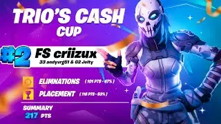 TOP 2 EN LA TRIO CASH CUP 🏆 ($1,050) ft. Jelty y Andy