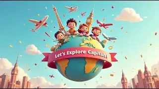 Capital Cities Song for Kids 🌍🏛️ | Washington, Paris, Tokyo & More! | Geography Nursery Rhyme #kids