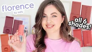 Florence By Mills Cheeky Pop Blush Sticks Review! Try on all six shades!
