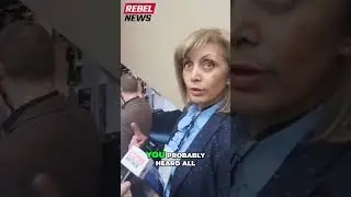 Calgary Mayor Jyoti Gondek takes questions from Rebel News at the Global Energy Show