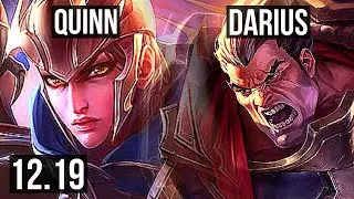 QUINN vs DARIUS (TOP) | 700+ games, 6/2/9, Rank 11 Quinn | KR Master | 12.19