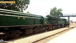 502DN SPL GEU-40 9027 and GMU-15 4822 Leading Goods Carrages || Rahim Yar Khan Station