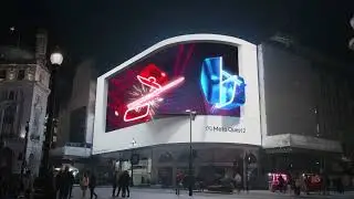 Meta has taken over London's Piccadilly Lights with a mesmerizing 3D billboard.