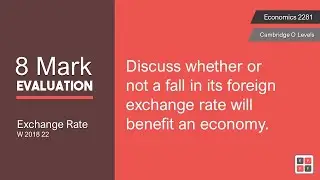 O Level Economics | Exchange Rate Deprecation | 8 Mark Evaluation | Answer | Free Download