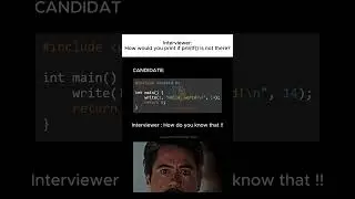 The #1 Way to Print in C Without Using printf() (Interview Favorite) #programmingshorts #coding