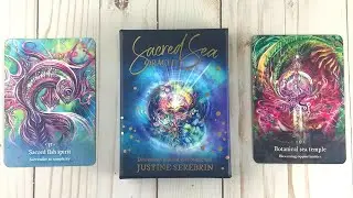 Sacred Sea Oracle Cards 🌊 Divine into the Depth of Your Cosmic Soul Flip Through 🌊 Lemuria Inspired
