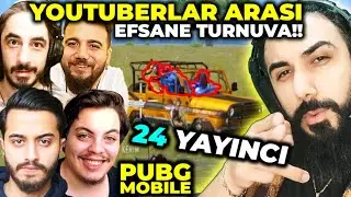 YOUTUBERLAR ARASI BÜYÜK TURNUVA!! w/ Kozmik Karınca, Barış Bra (24 YOUTUBER) | PUBG Mobile