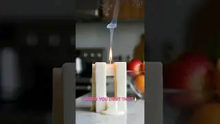 🕯️Calm Flame, Flowing Smoke | Cinematic 3D Candle Animation #CandleAnimation #3DSmoke #CinematicFX