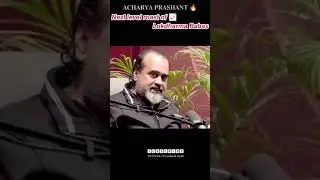 Acharya prashanth sir, great thoughts