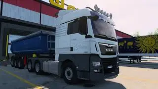 Man TGX EfficientLine 3 + Dumper Trailer | ETS 2 |  Logitech G29 and TrackIR gameplay
