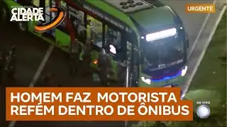 Homem faz motorista refém dentro de ônibus na zona leste de SP