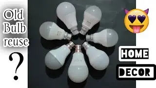 Best out of waste//old bulb reuse// use of Waste LEd bulb//Home decor//old bulb recycle//bulb craft💡