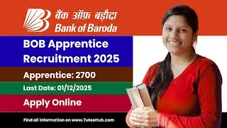 Bank of Baroda Apprentice 2025: Massive 2700 Post Notification  #bankofbaroda #vacancy #bankjobs