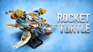 Better than Lego Technic? Mechanical Sea Turtle with Rocket Engines MJI Blocks