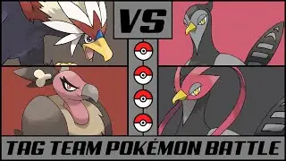 BRAVIARY & MANDIBUZZ vs UNFEZANT (M) & UNFEZANT (F) | Pok&eacute;mon Tag Team Battle