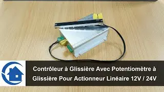 Contr&ocirc;leur &agrave; Glissi&egrave;re Avec Potentiom&egrave;tre &agrave; Glissi&egrave;re Pour Actionneur Lin&eacute;aire 12V / 24V