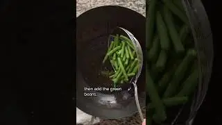 🤤 How to make Stir-Fried Green Beans, like a Chinese chef! #Shorts