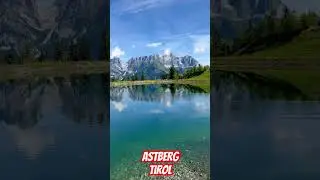 View from the Astbergsee to the Wilder Kaiser 🏔️🤩#shorts #shortsfeed #shortsvideo #beauty