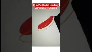 Hotdog Sandwich - Procreate #shorts