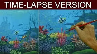Time-Lapse Version | Underwater | Acrylic Painting by JM Lisondra