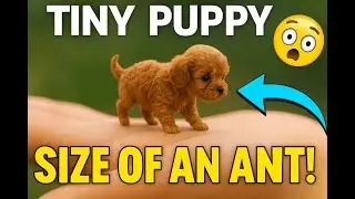 Unbelievably Small Cavapoo Puppy Walking on a Hand!