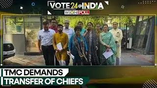 India: TMC holds protest outside EC office, demands transfer of chiefs | India News | WION