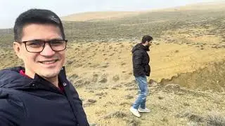 Mud Volcano 🌋 in Azerbaijan #azerbaijan #travel #mudvolcano