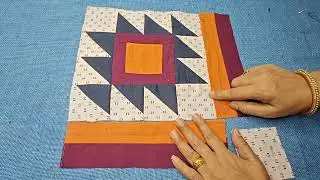 How to make patchwork bedsheet Design / Make Table Runner /  Faliya ki design /Cushion cover design