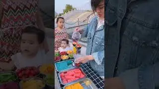Make a cup of fresh fruit juice #shorts #fruitjuicerecipe #fruitjuice #asmr