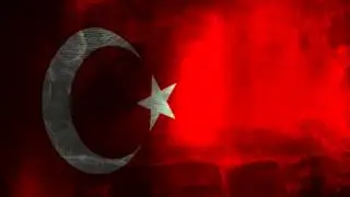 Turkish Waving Flag