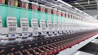 Lejia 52 heads high speed embroidery machine