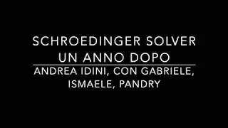 Schroedinger: un anno dopo