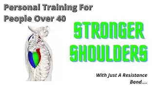 Personal Training For People Over 40 | Banded overhead  Shoulder Press - Tutorial