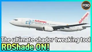 P3D RDShade preview | pmdg 737 lemd-leas flight | 플라이트 시뮬레이터