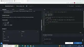Maximise Score | Codechef | Starters 84 | Explanation | Solution