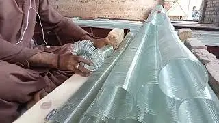 how to make glass bangles | water colour automatic plant machine | glass factory fantastic workers