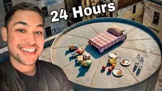 Surviving￼ 24 Hours on a Water Tank!  