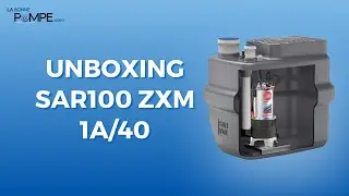 Unboxing station de relevage 100 L Pedrollo SAR100ZXM1A40 - Pompe broyeur eaux us&eacute;es