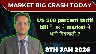 US 500 percent Tariff Bill news impact on market|Market big crash today|US market|Nifty|Globalmarket