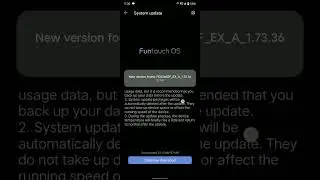 How to update you phone if new version found in Vivo Y12S #vivo #android #vivophone