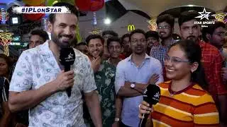 IPL 2023 | Irfan Pathan Watches the Game with Fans | My Mall Stadium