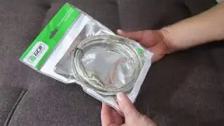 ОНЛАЙН ТРЕЙД РУ &mdash; Кабель Greenconnect USB 2 0 3 0m Premium AM  BM, 2824 AWG двойной экран, прозрачны