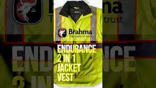 Brahma Endurance 2 in 1 Safety Jacket #jacket #hivis #safetyjacket #workwear #safety #waterproof