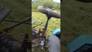 Мини-трактор с косилкой Заря.