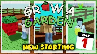 Starting New Game Series - Grow A Garden! day 1 of survival!