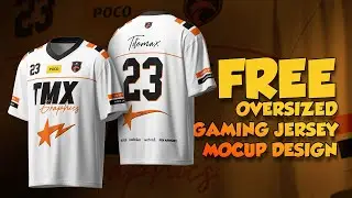 FREE OVERSIZED ESPORTS JERSEY MOCKUP DESIGN ( Oversized Gaming Jersey Design using Photoshop 2025)