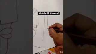 Radha Krishna Minimalist Line Art | Just Made Sketch ✨