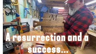 Resurrected Board and a beautiful wall coat hangar