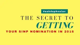 The Secret to Getting Your SINP Nomination in 2016